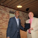 CCPS Kickoff 2015 Dr. Brian Kingshott receiving award from Dean Grant